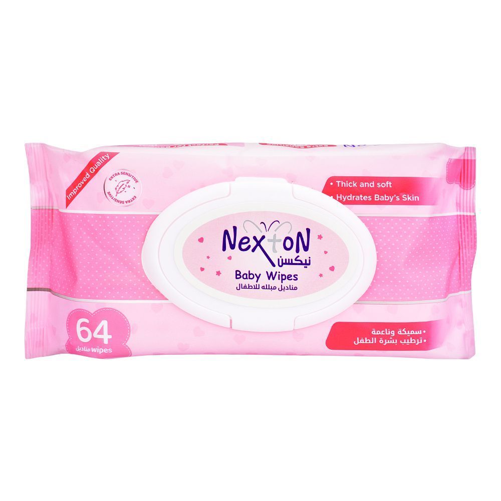 Nexton Extra Sensitive Baby Wipes 64's 100g
