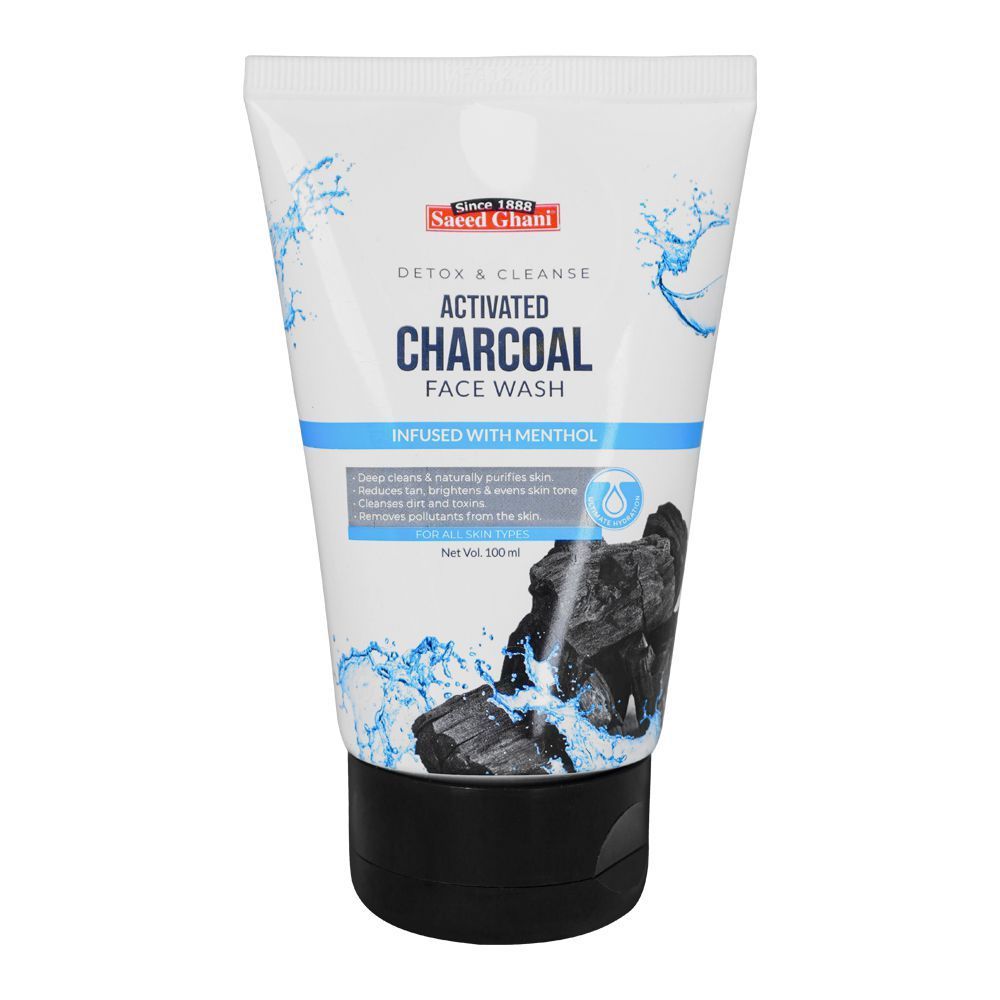 Saeed Ghani Detox & Cleanse Activated Charcoal Face Wash 100ml