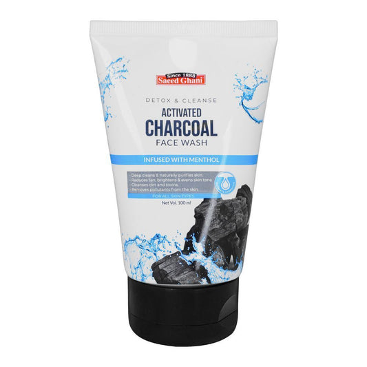 Saeed Ghani Detox & Cleanse Activated Charcoal Face Wash 100ml