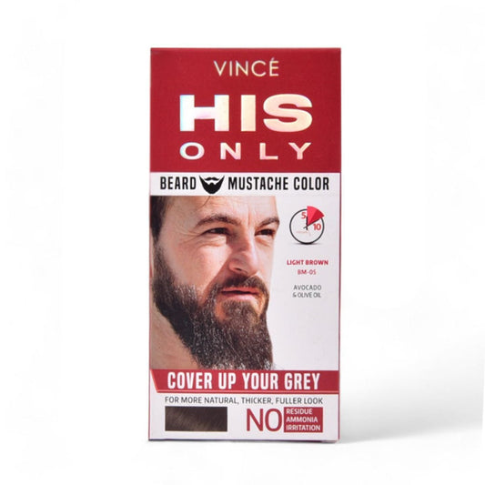 Vince His Only Beard & Mustache Color (BM 05) Light Brown 1 Unit