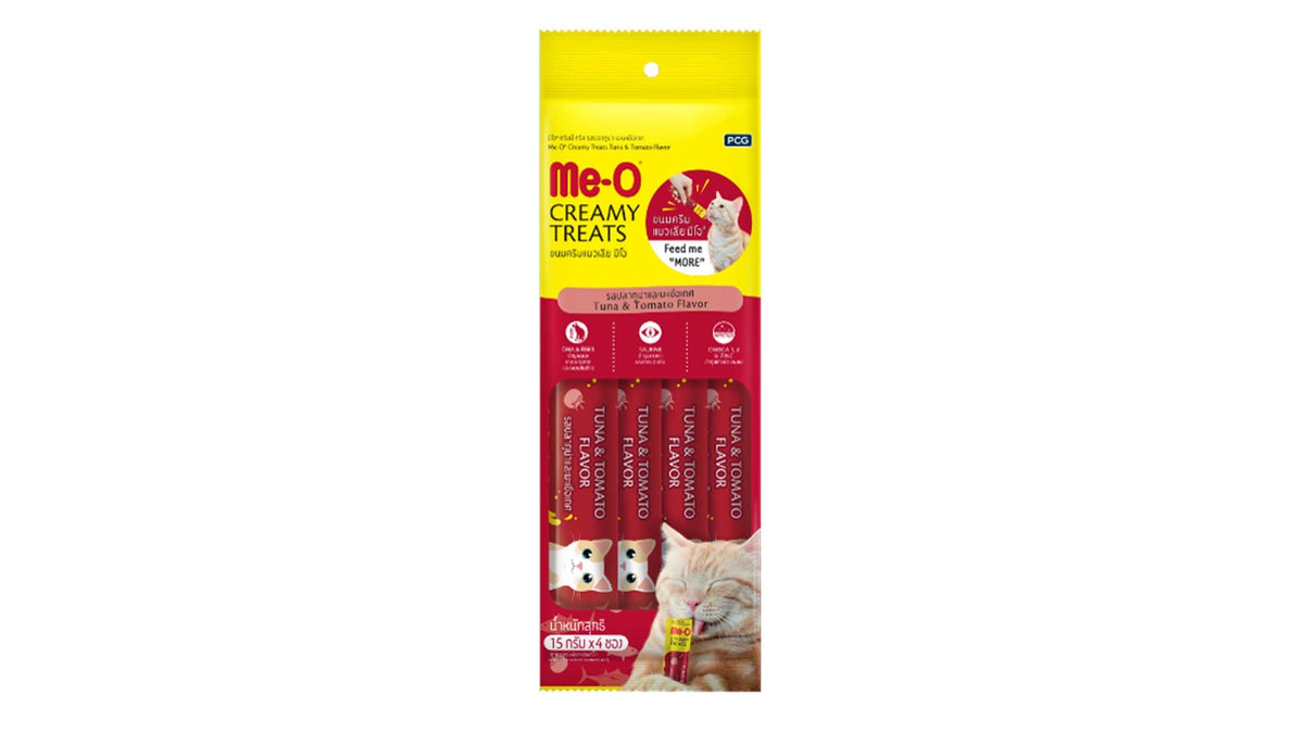 Me-O Creamy Treats Tuna and Tomato Flavour 4 x 15g