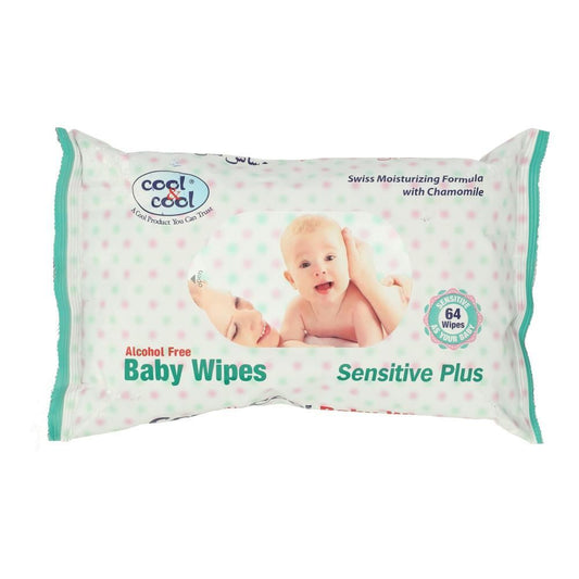 Cool & Cool Baby Sensitive Wipes 64 Pieces