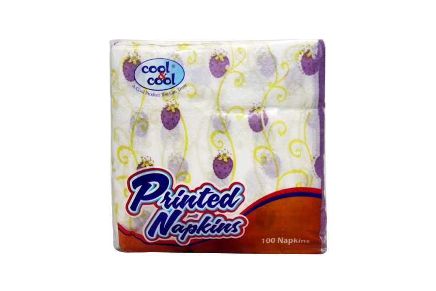Cool & Cool Printed Napkins 100 Pieces