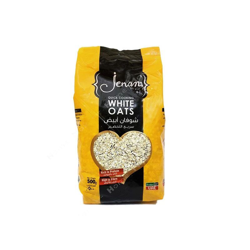 Jenan Quick Cooking White Oats Pouch 500g