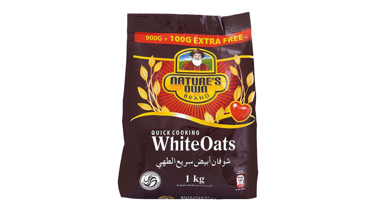 Nature's Own White Oats Pouch 1kg