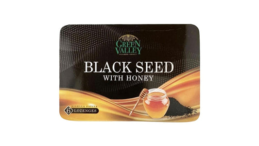 Green Valley Black Seed With Honey Lozenges 6 Tablet Strip