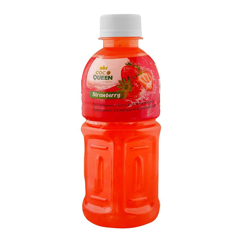 Coco Queen Nata De Coco Strawberry Juice 320ml
