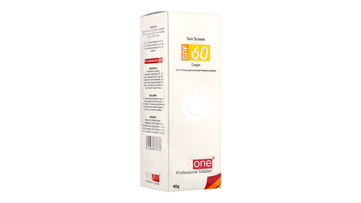 Bio One SPF60 Sunblock 40g
