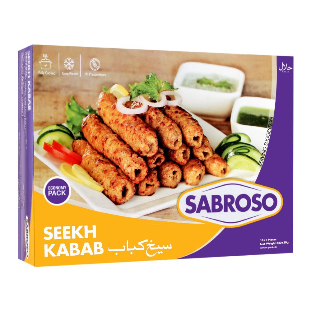 Sabroso Seekh Kabab 18 Pieces 540g