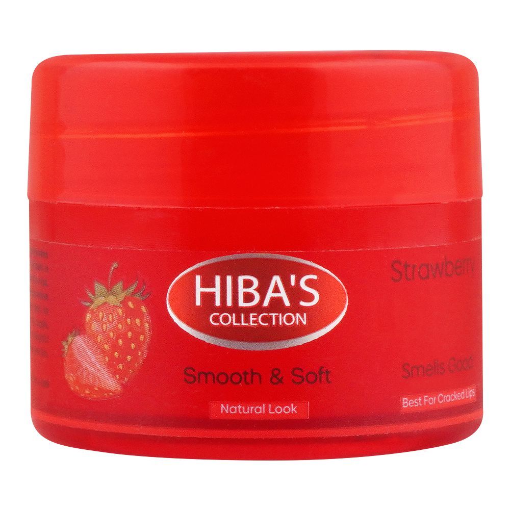 Hiba's Pack Strawberry Lip Balm Best for Cracked Lips 15ml