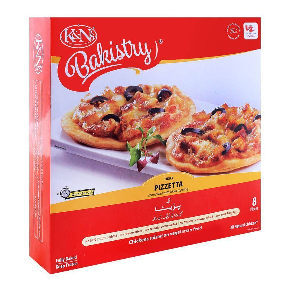 K&N's Bakistry Tikka Pizzetta (8 Pieces) 960g