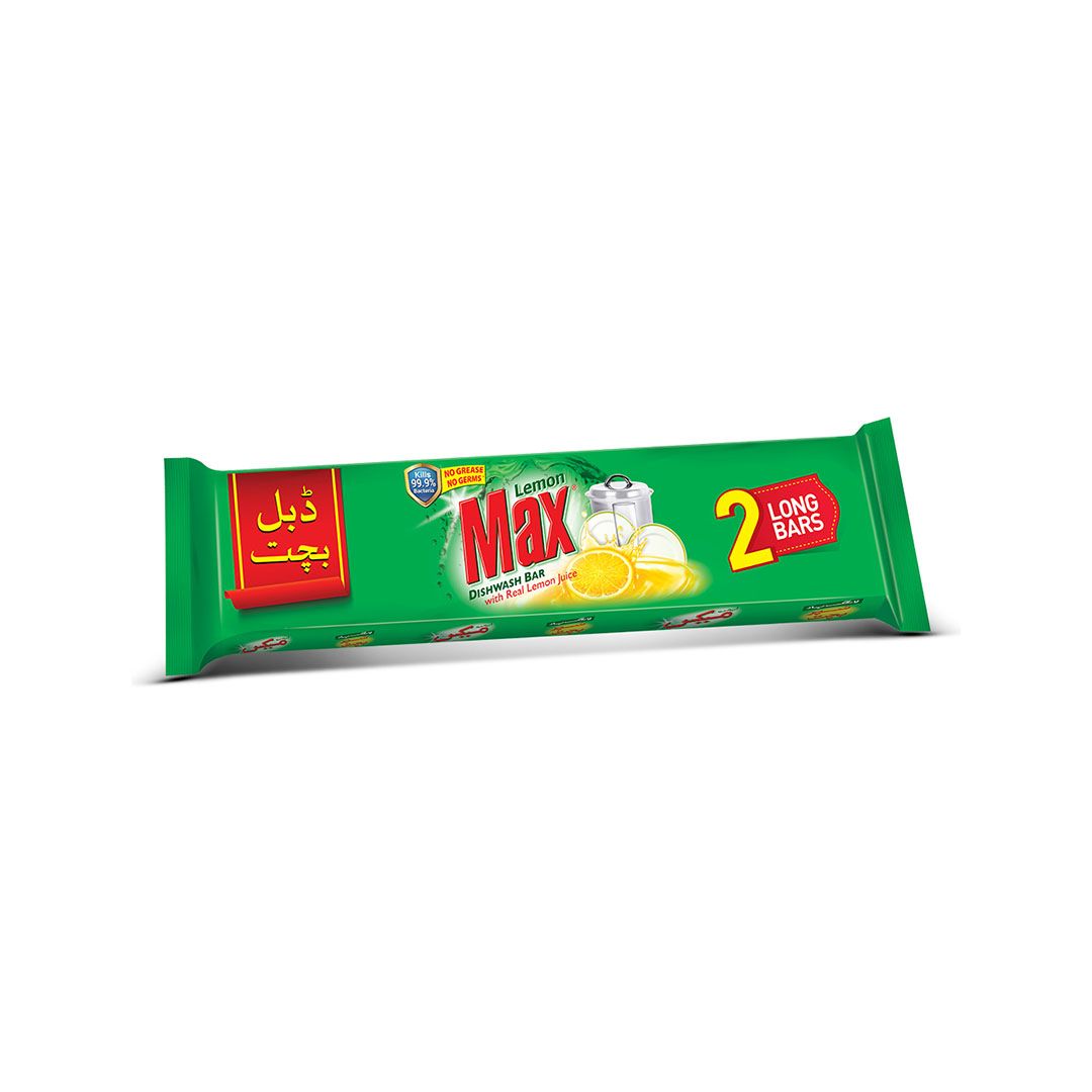 Max Dish Washing Soap Long Bar Bachat Pack 2 x 270g Pack