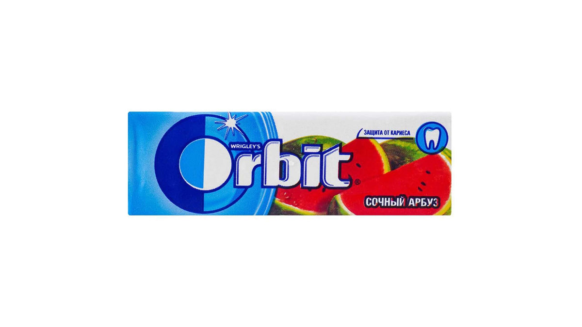 Wrigley's Orbit Watermelon Sugar Free Gum 10 Pieces