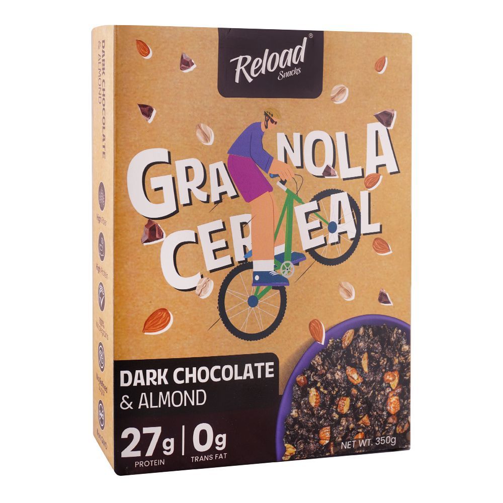 Reload Dark Chocolate & Almond Granola Cereal 40g