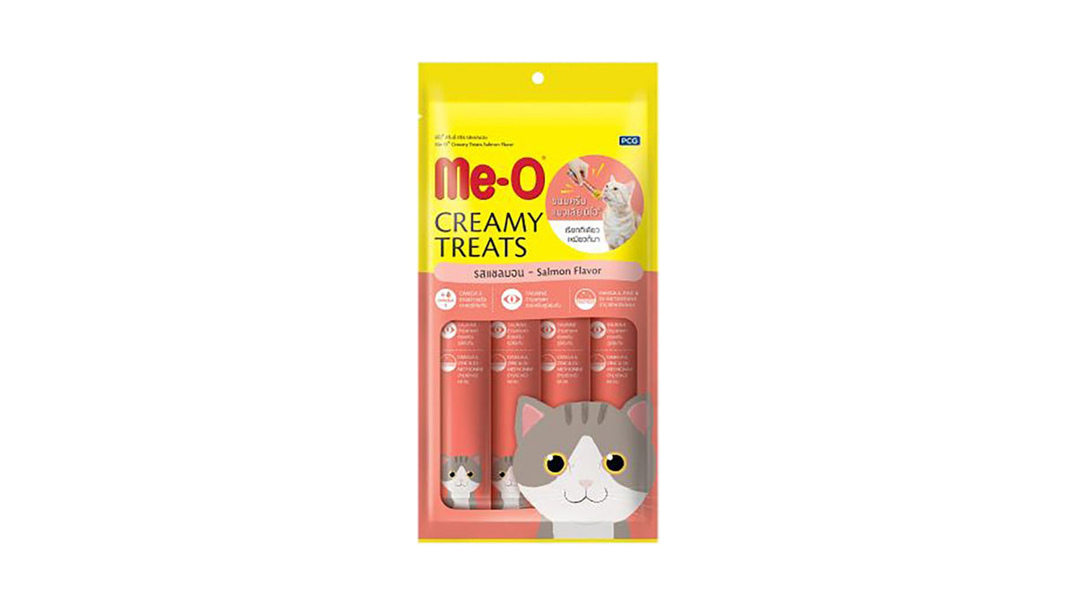 Me-O Creamy Treats Salmon Flavor 4 x 15g