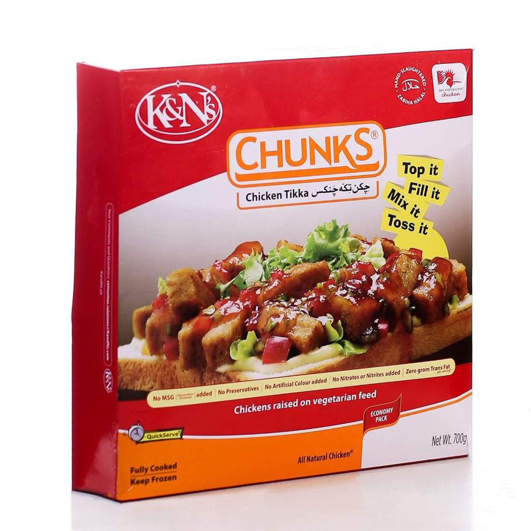 K&N's Food Chicken Tikka Chunks Ep 700g