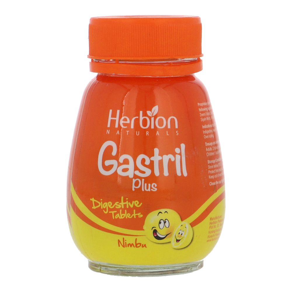 Herbion Gastril Plus Digestive Nimbu 120 Tablets