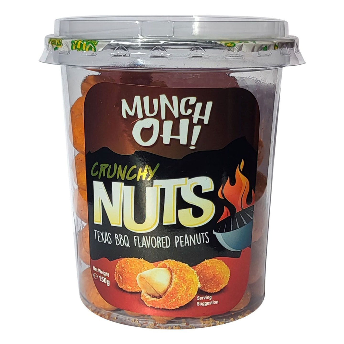 Munch OH! Crunchy Nuts Texas BBQ Flavored Peanuts 150g