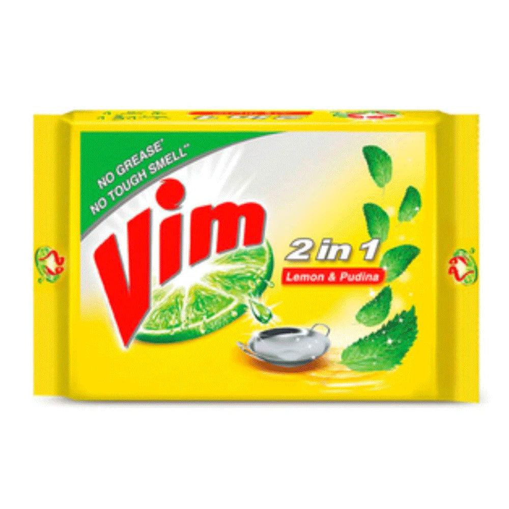Vim Lemon & Pudina Dishwashing Bar 75g