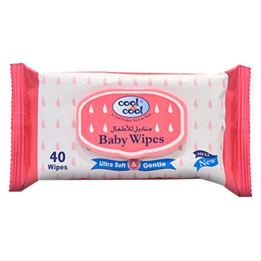 Cool & Cool Baby Wipes 40 Piece Pack