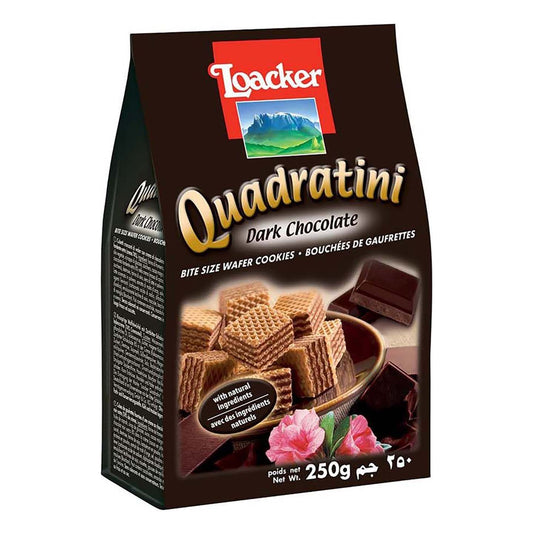 Loacker Quadratini Dark Chocolate Wafers 250g