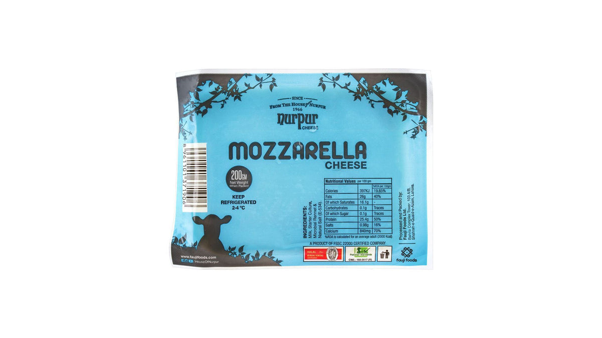Nurpur Mozzarella Cheese Block 200g