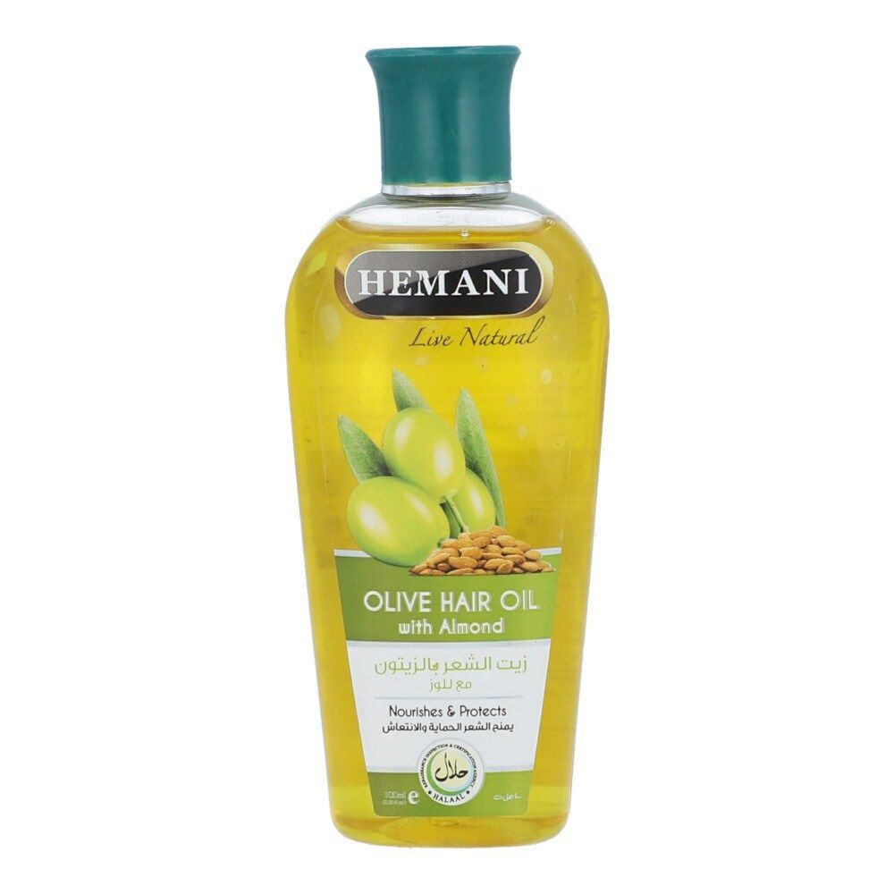 Hemani Live Natural Olive Hair Oil With Almond 100ml
