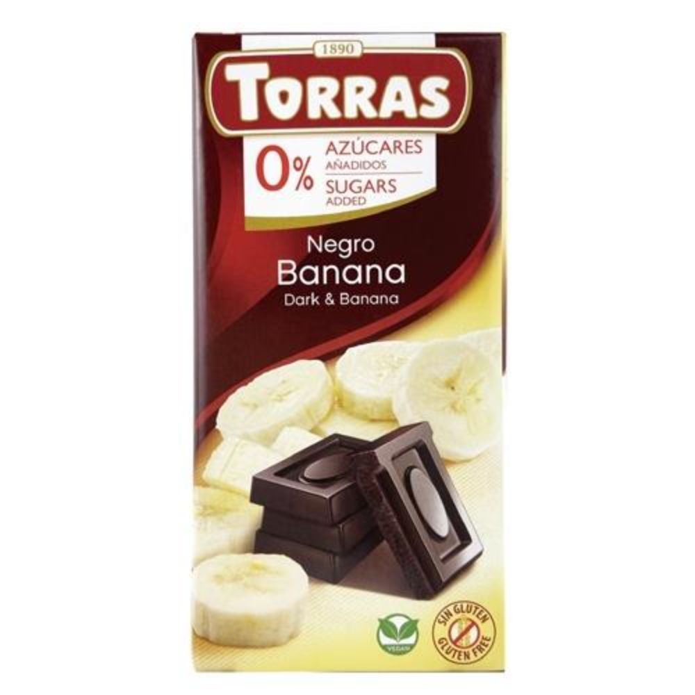 Torras Banana Alcoholic Dark Chocolate 75g
