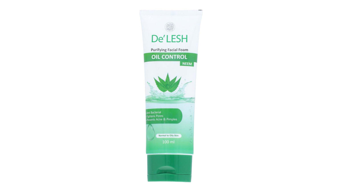 De'Lesh Purifying Oil Control Neem Facial Foam 100ml