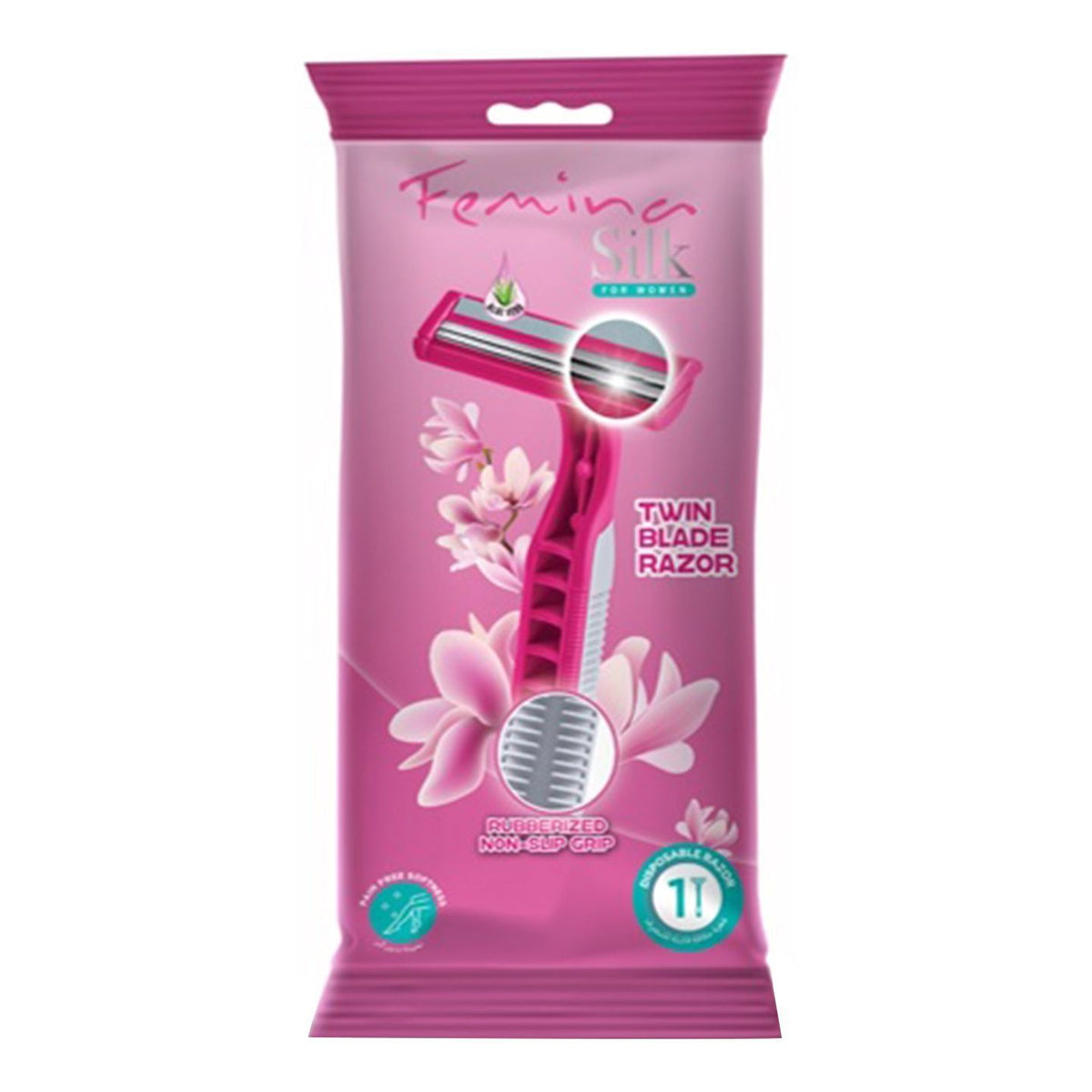 Femina Silk Grip Twin Blade Razor 1 Piece
