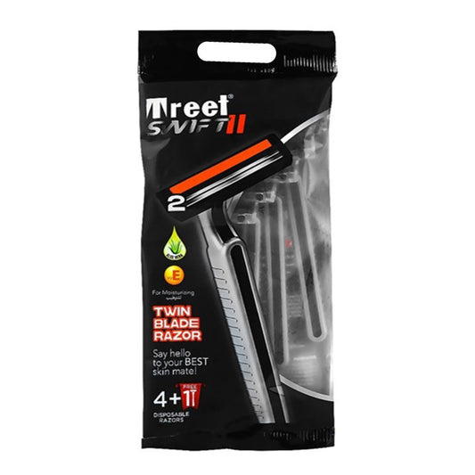 Treet Swift II Twin Blade Razor 5 Piece Pack