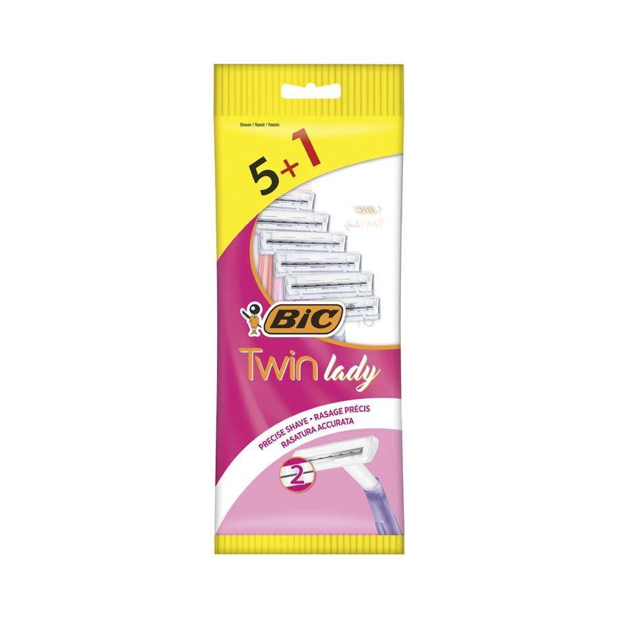 Bic Twin Lady Razor 6 Pieces x 1 Packet