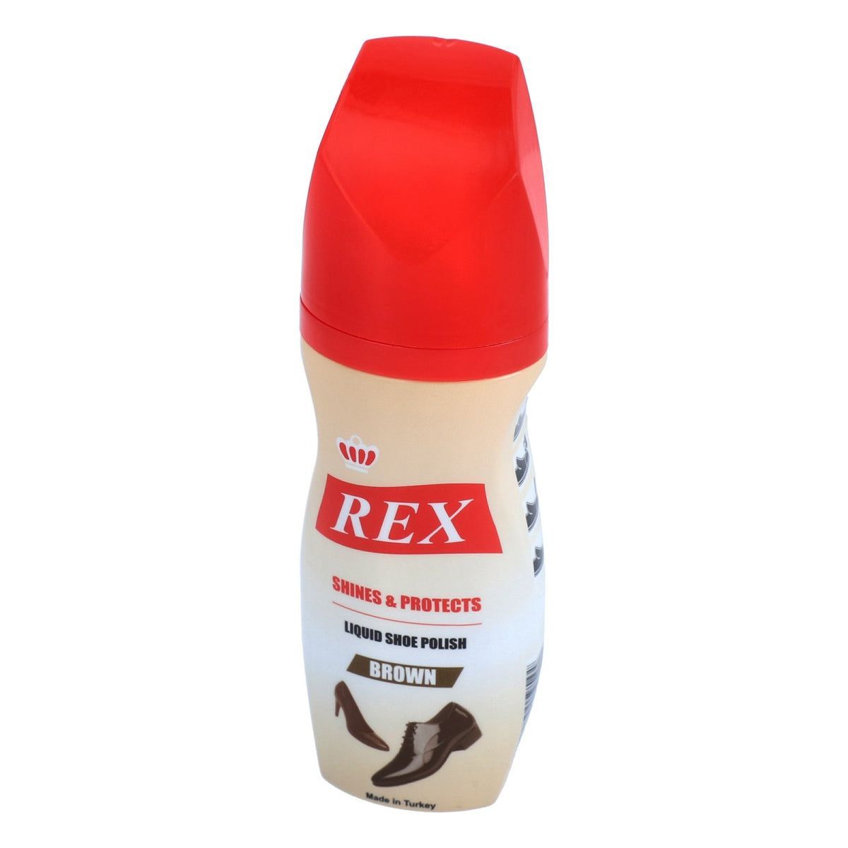 Rex Liquid Shoe Polish Brown 75ml