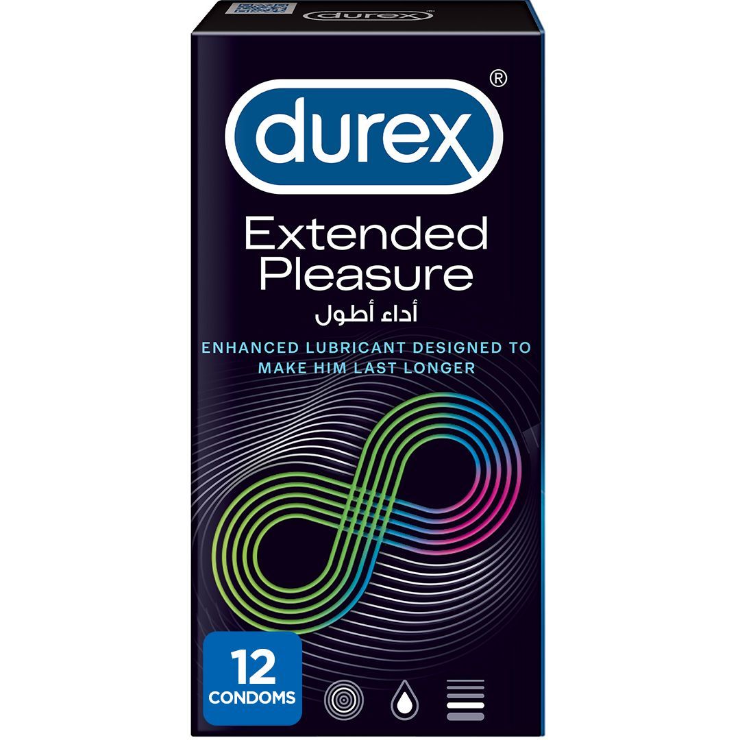 Durex Condoms Extended Pleasure 12 Piece Pack