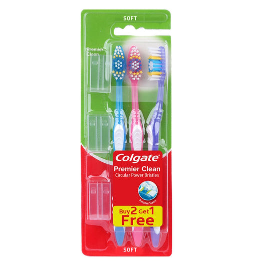 Colgate Premier Clean Toothbrush Triple Pack Soft 1 Pack