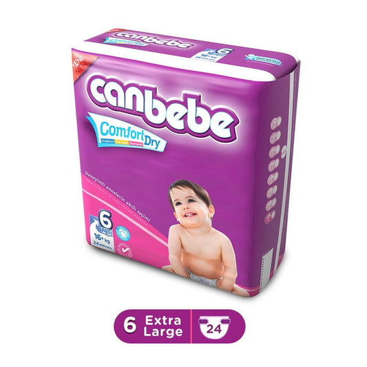 Canbebe Baby Diaper Extra Large Size 6 (16+ kg) 24 Pieces