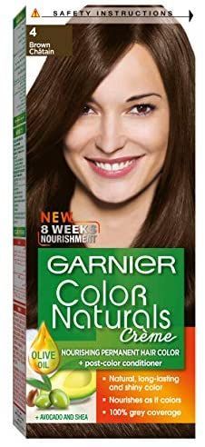 Garnier Color Natural Permanent Hair Color Brown 4.0 1 Packet