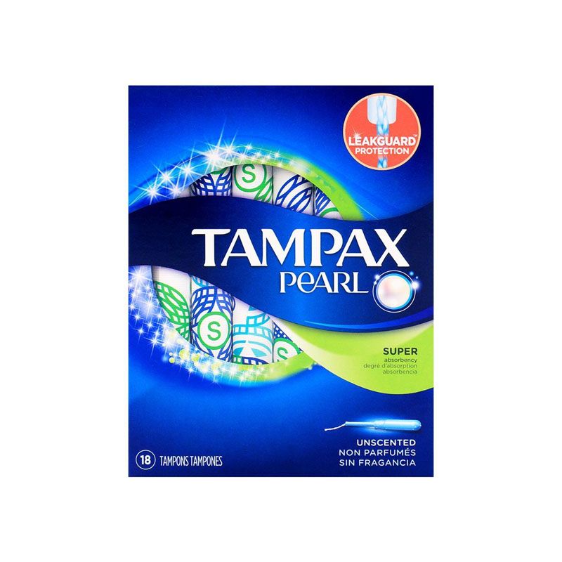 Tampax Pearl Super Tampons 18 Pieces