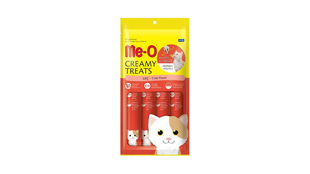Me-O Creamy Treats Crab 4 x 15g