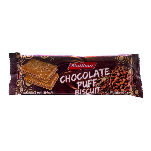 Maliban Chocolate Puff Biscuit 200g