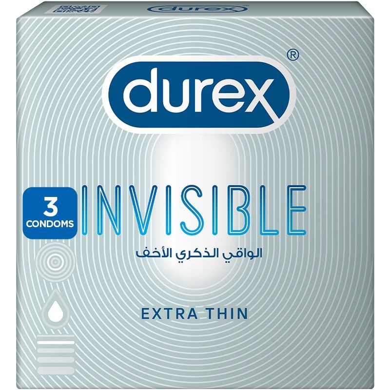 Durex Condoms Invisible 3 Piece Pack