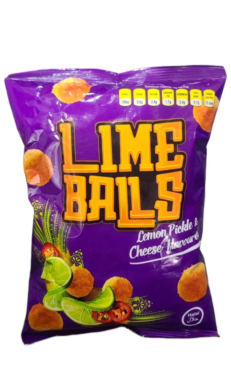 Lime Balls Lemon Pickle & Cheese Flavoured 65g