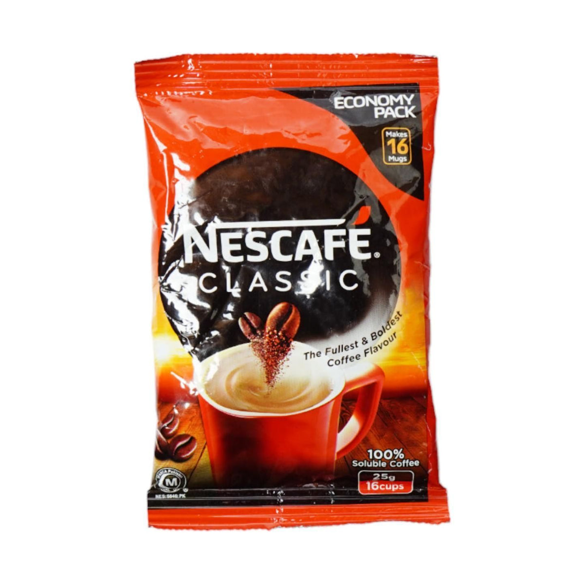 Nescafe Classic Coffee Sachet 16 Cups 25g