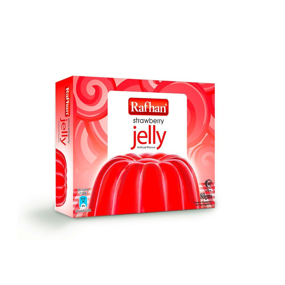 Rafhan Jelly Powder Strawberry 80g