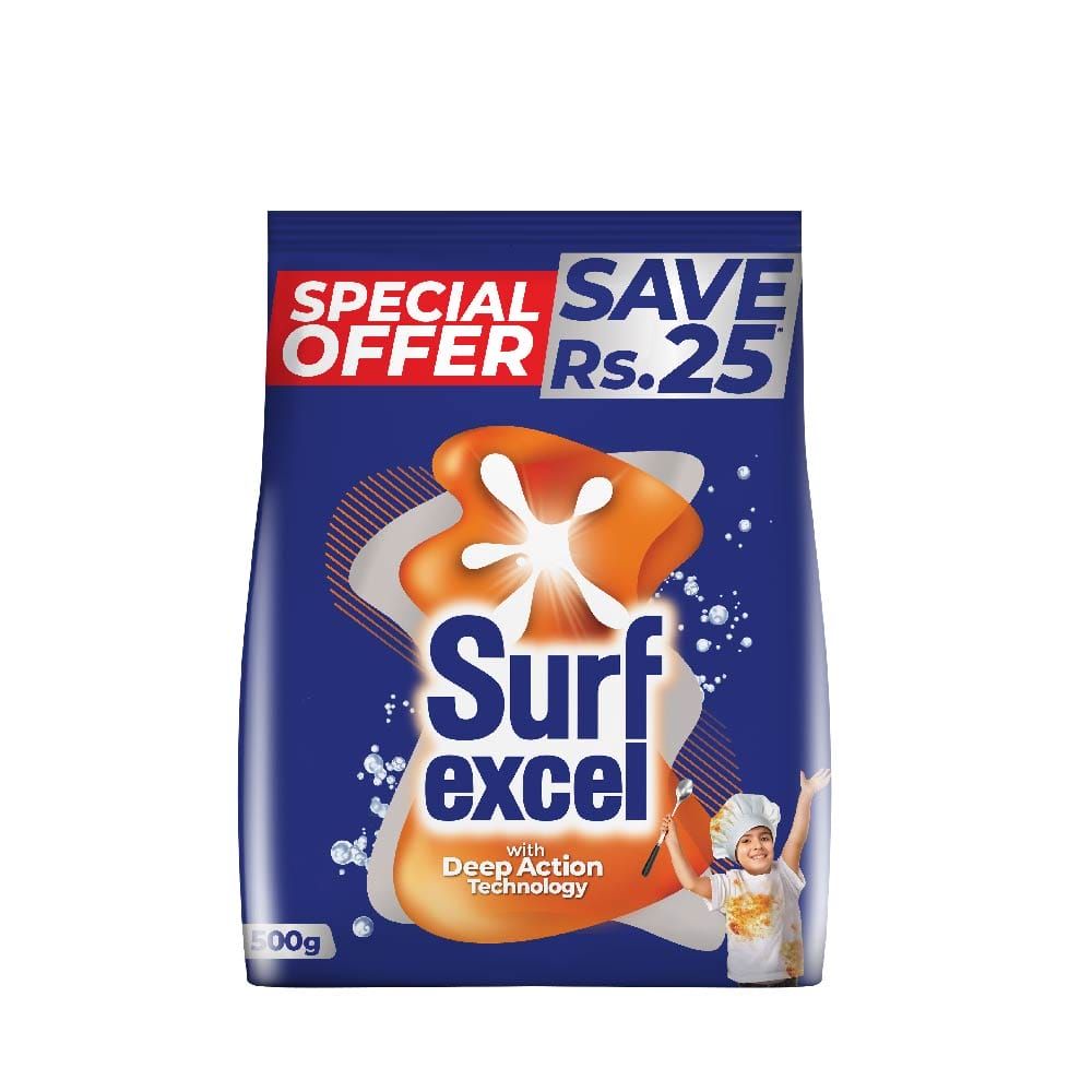 Surf Excel Deep Action Technology Detergent 500g