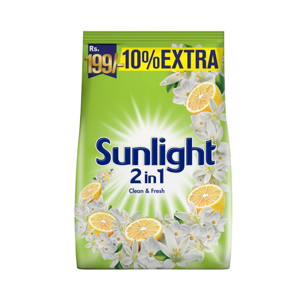 Sunlight 2-in-1 Washing Powder Green (Clean & Fresh) 770g