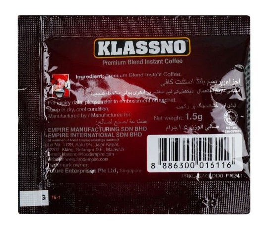 Klassno Classic Premium Blend Coffee 1.5g Sachet