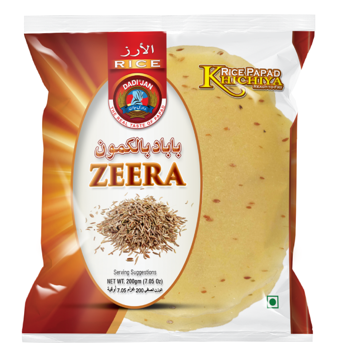 Dadi Jan Zeera Rice Khichiya Papad 1 Packet 200g