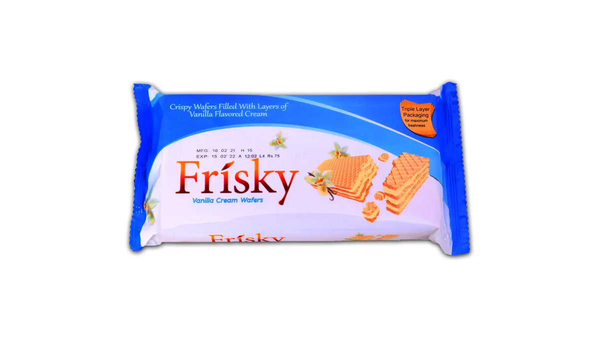 Innovative Frisky Vanilla Cream Wafers 75g