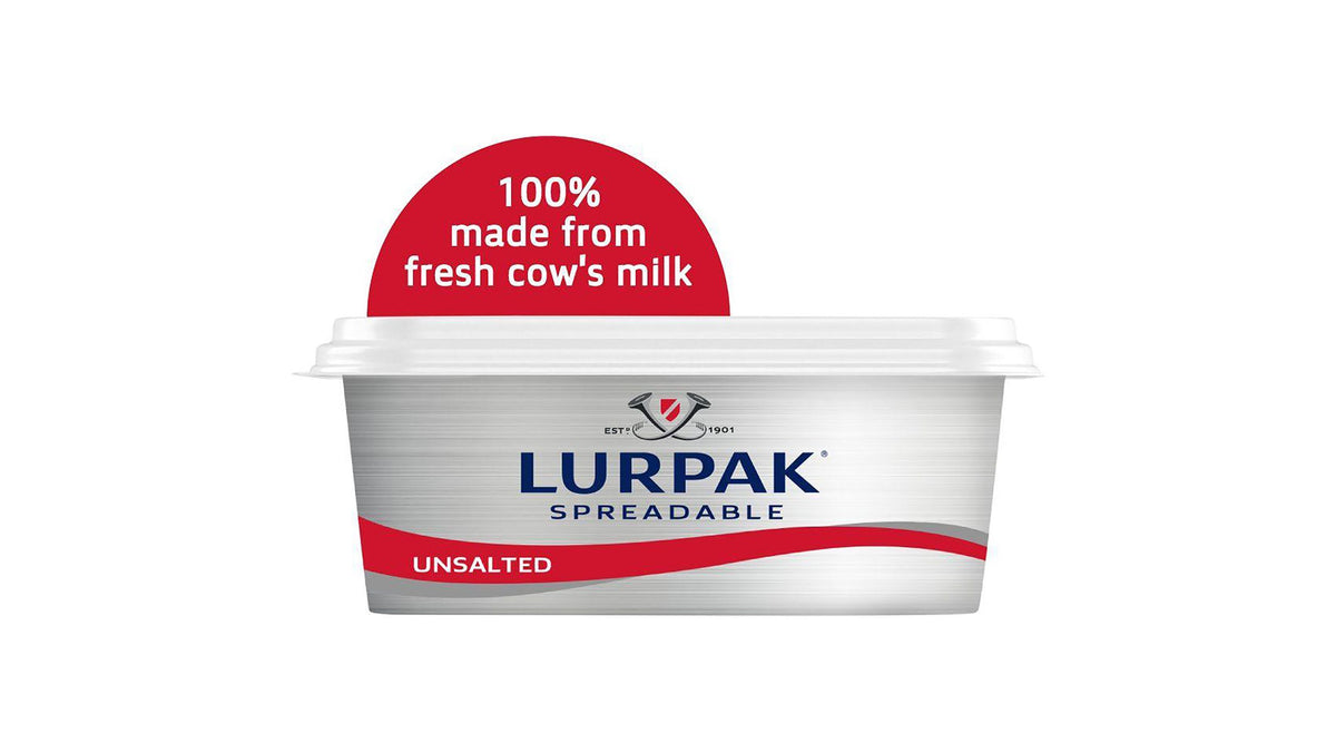 Lurpak Unsalted Spreadable Butter 250g